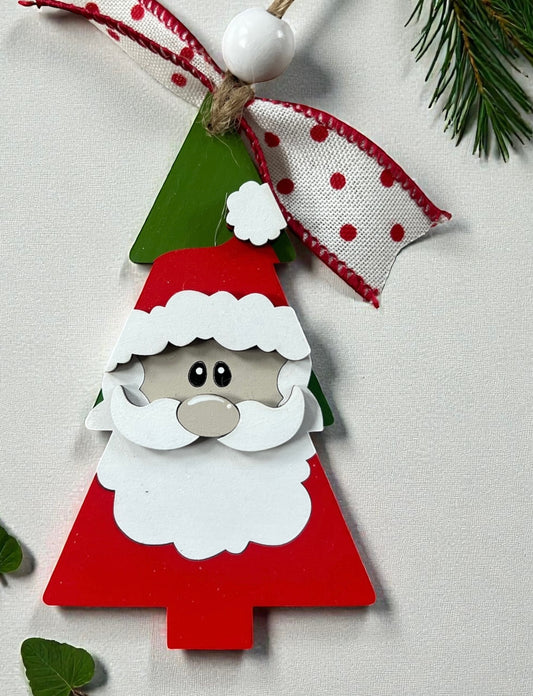 Santa Tree, DIY Ornament Kit