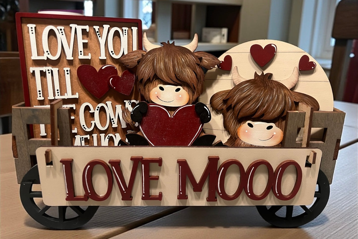Valentine Cow Crate