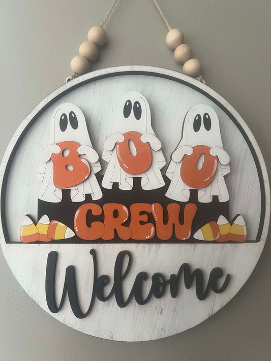 Halloween 2 (Boo Crew- Ghosts) Welcome Sign