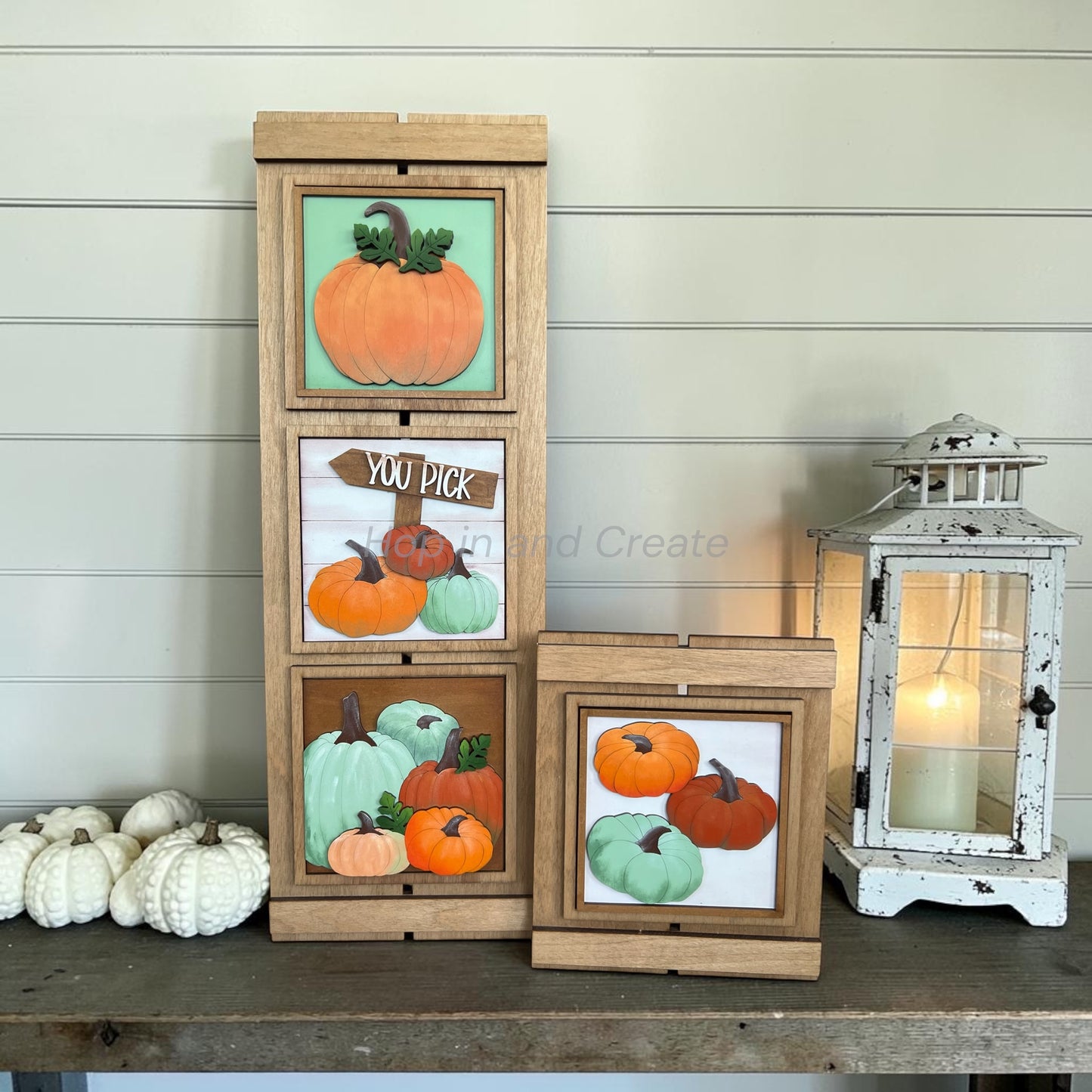 Heirloom Pumpkin Collection Full Size Interchangeable Home Décor Tiles