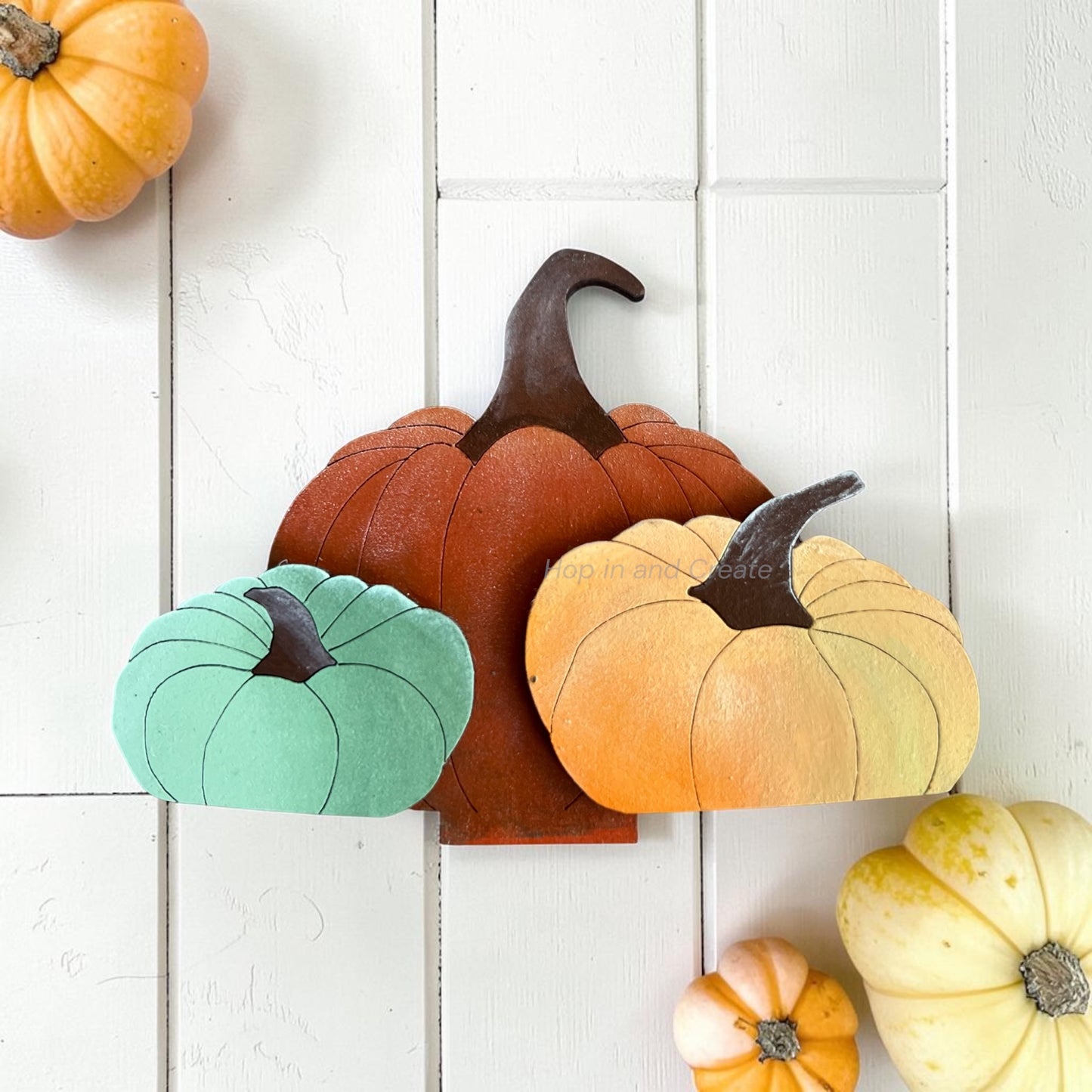 Heirloom Fall Pumpkin Mini Basket Insert