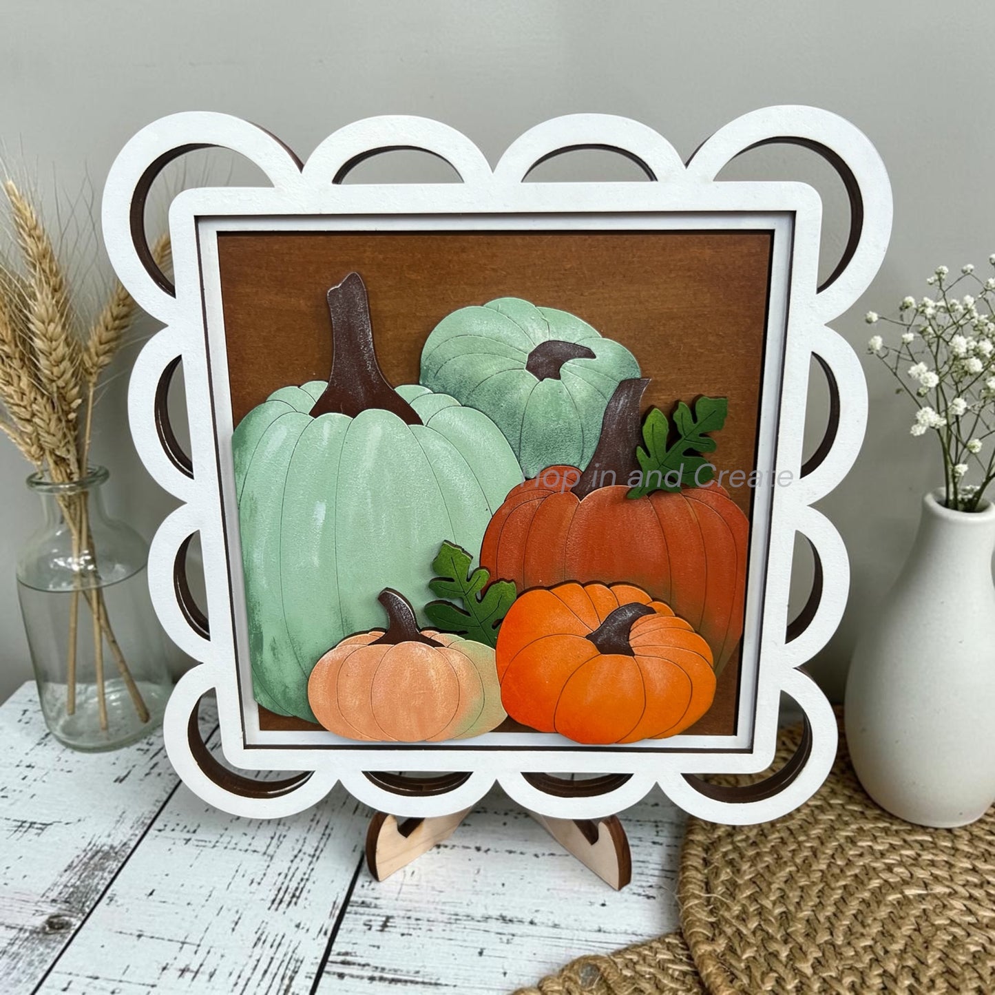 Heirloom Pumpkin Collection Full Size Interchangeable Home Décor Tiles