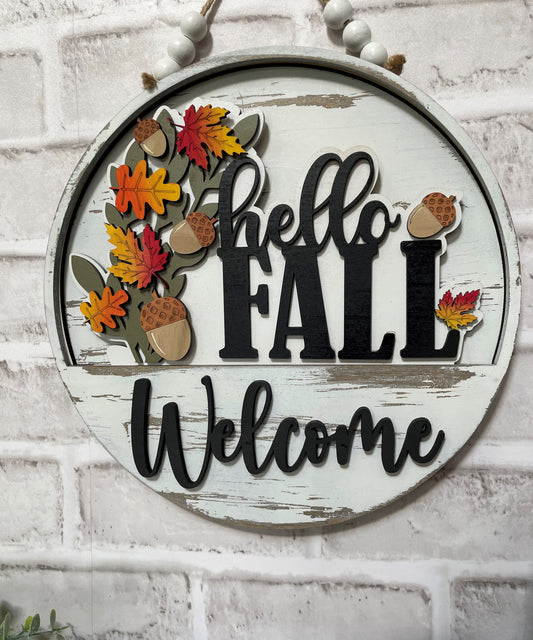 Fall 1 (hello fall) Welcome Sign