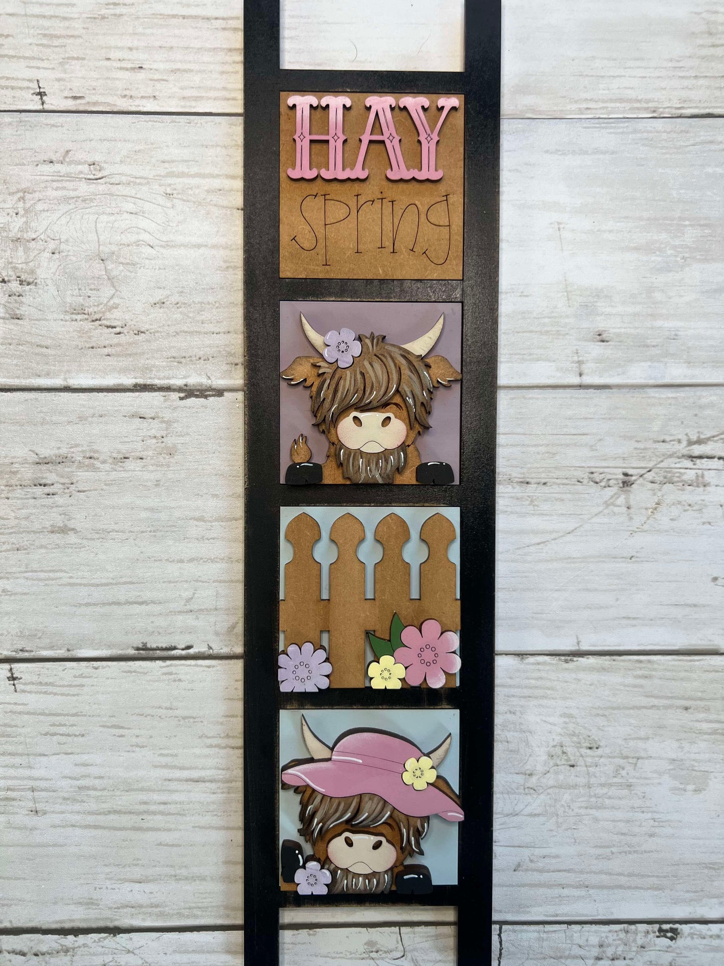 Spring Highland Cow Mini Tiles