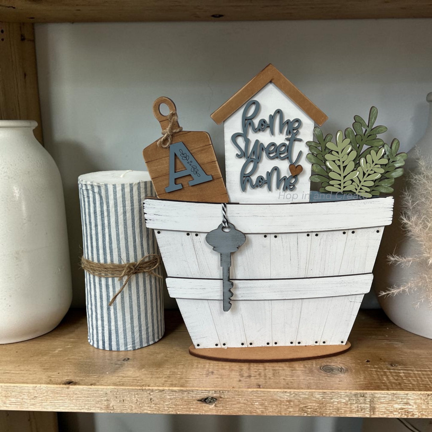 Personalized Home Sweet Home Full Size Interchangeable Basket Decor Insert