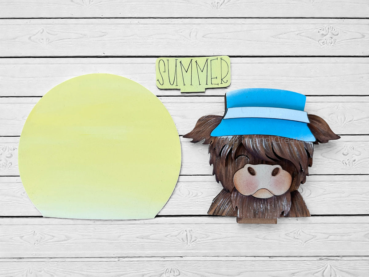 Highland Cow Summer Mini Globe