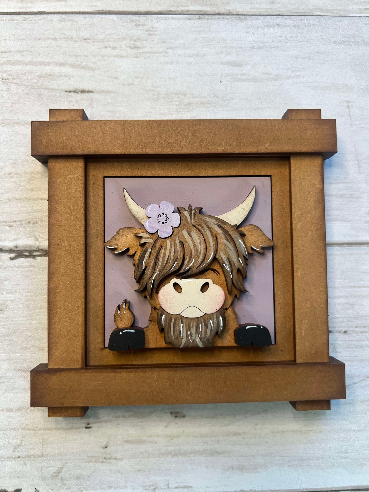 Spring Highland Cow Mini Tiles