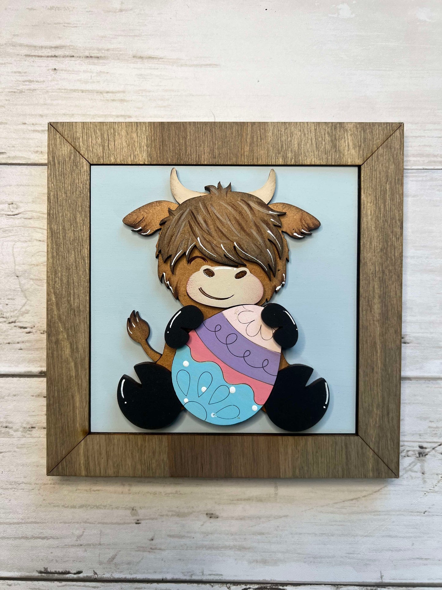Easter Highland Cow Tiles
