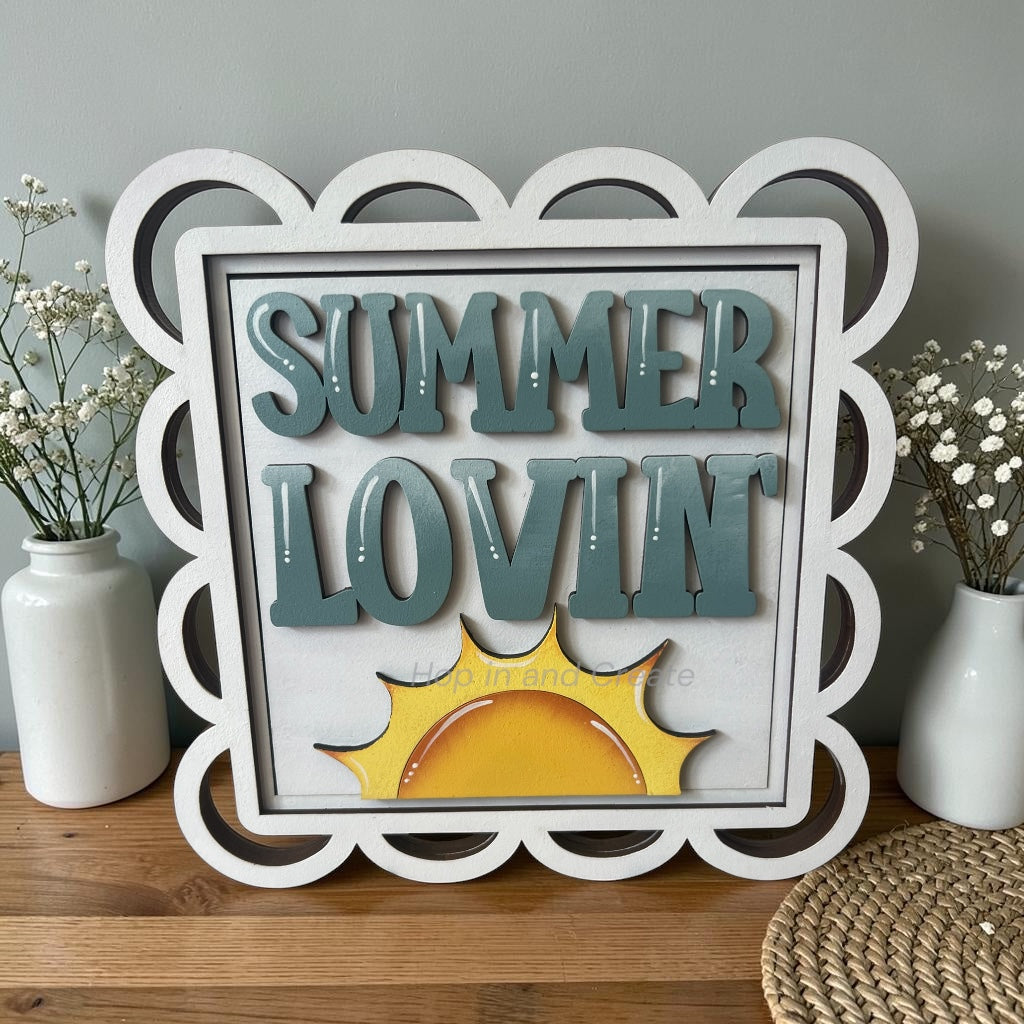 Hello Summer Full Size Tile Set | Interchangeable Summer Decor