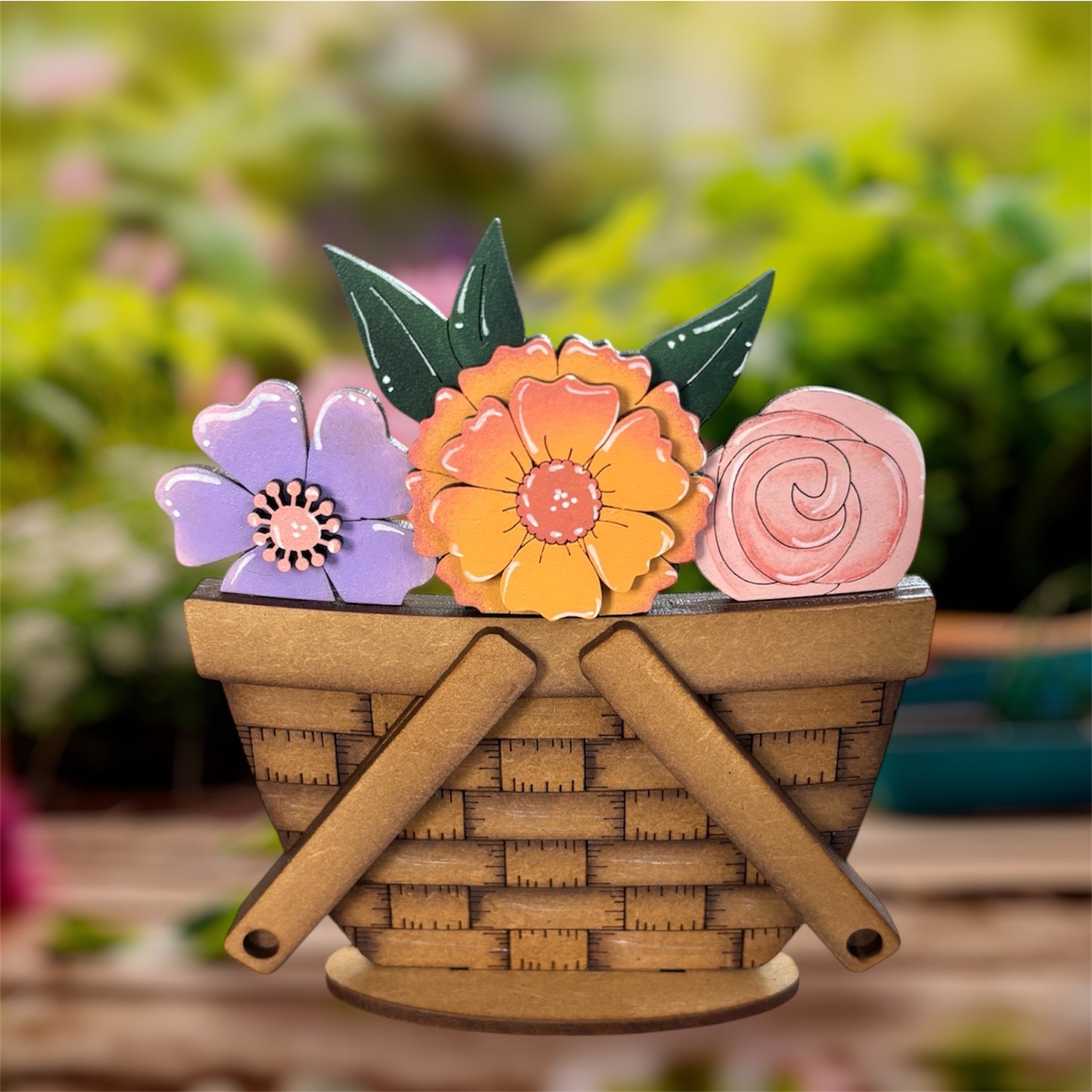 Wildflower Trio Mini Basket Insert