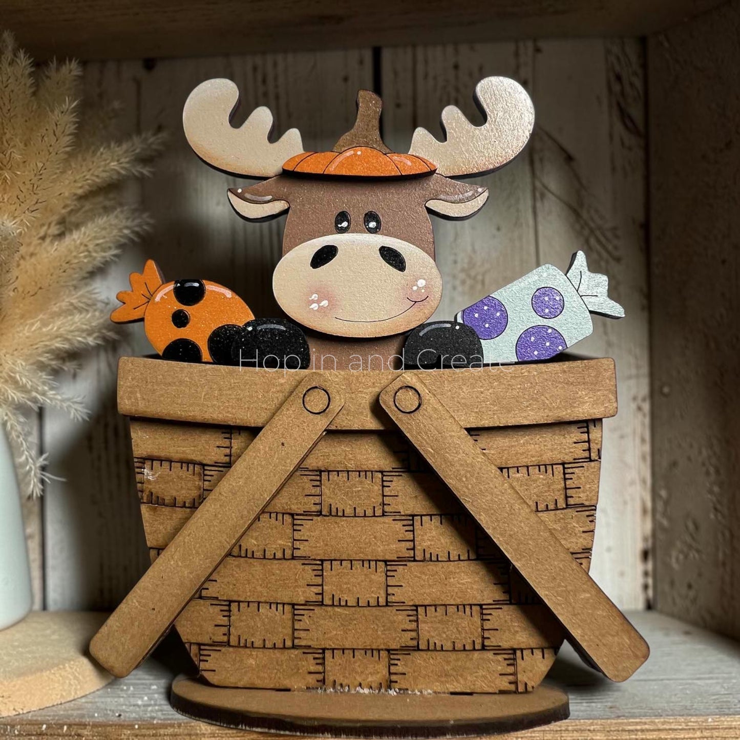 Halloween Moose Mini Basket Insert