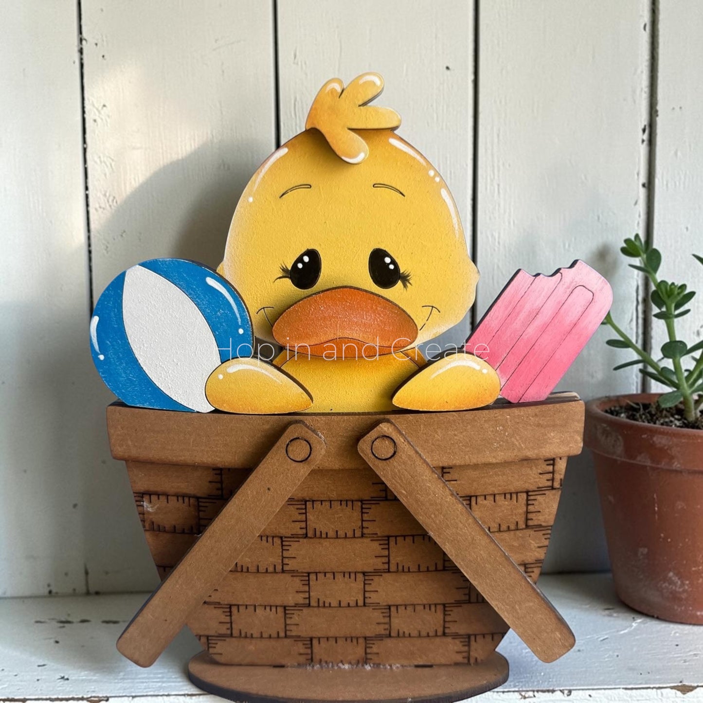 Summer Duck Mini Basket Insert
