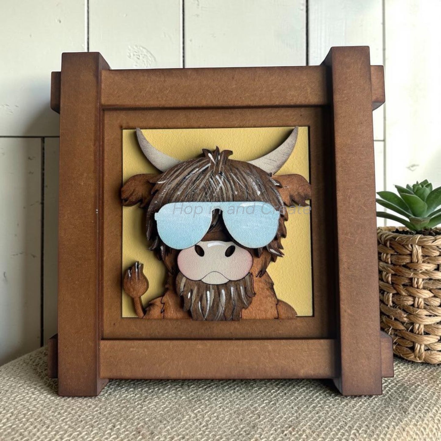 Summer Highland Cow Mini Tiles