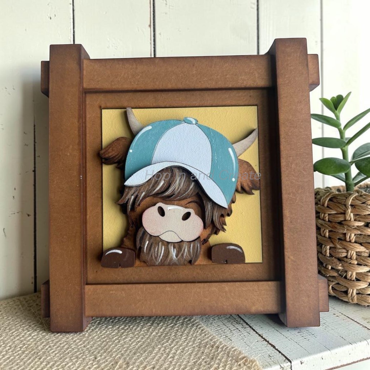 Summer Highland Cow Mini Tiles