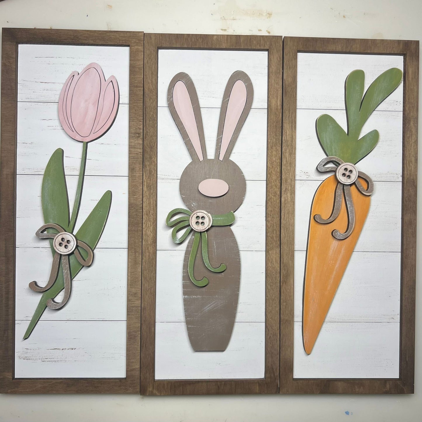 Easter Vertical Trio Sign