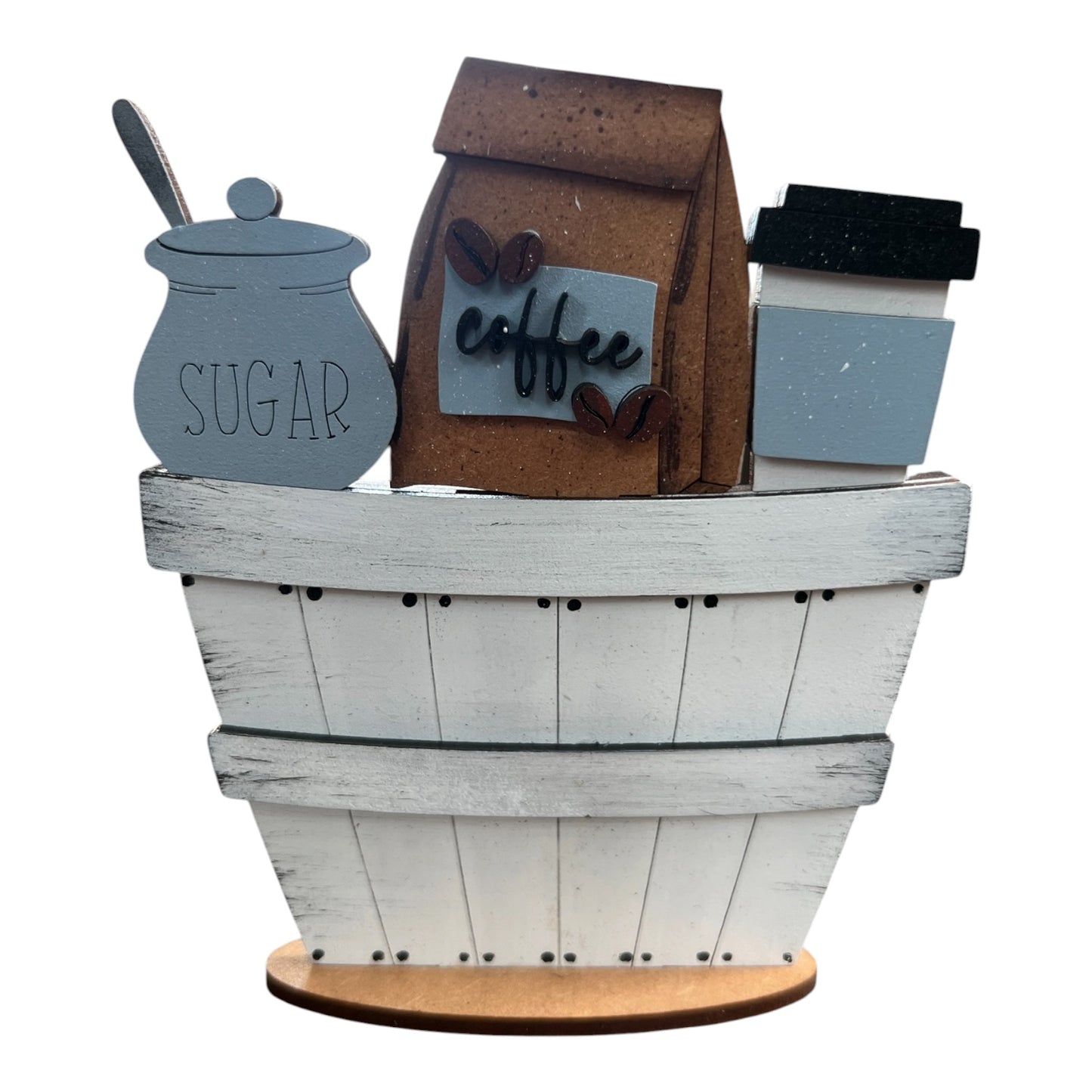 Mini Coffee Basket Insert | Coffee Lover Interchangeable Basket Decor | Coffee Bar Mini Basket Insert | Kitchen Coffee Decor