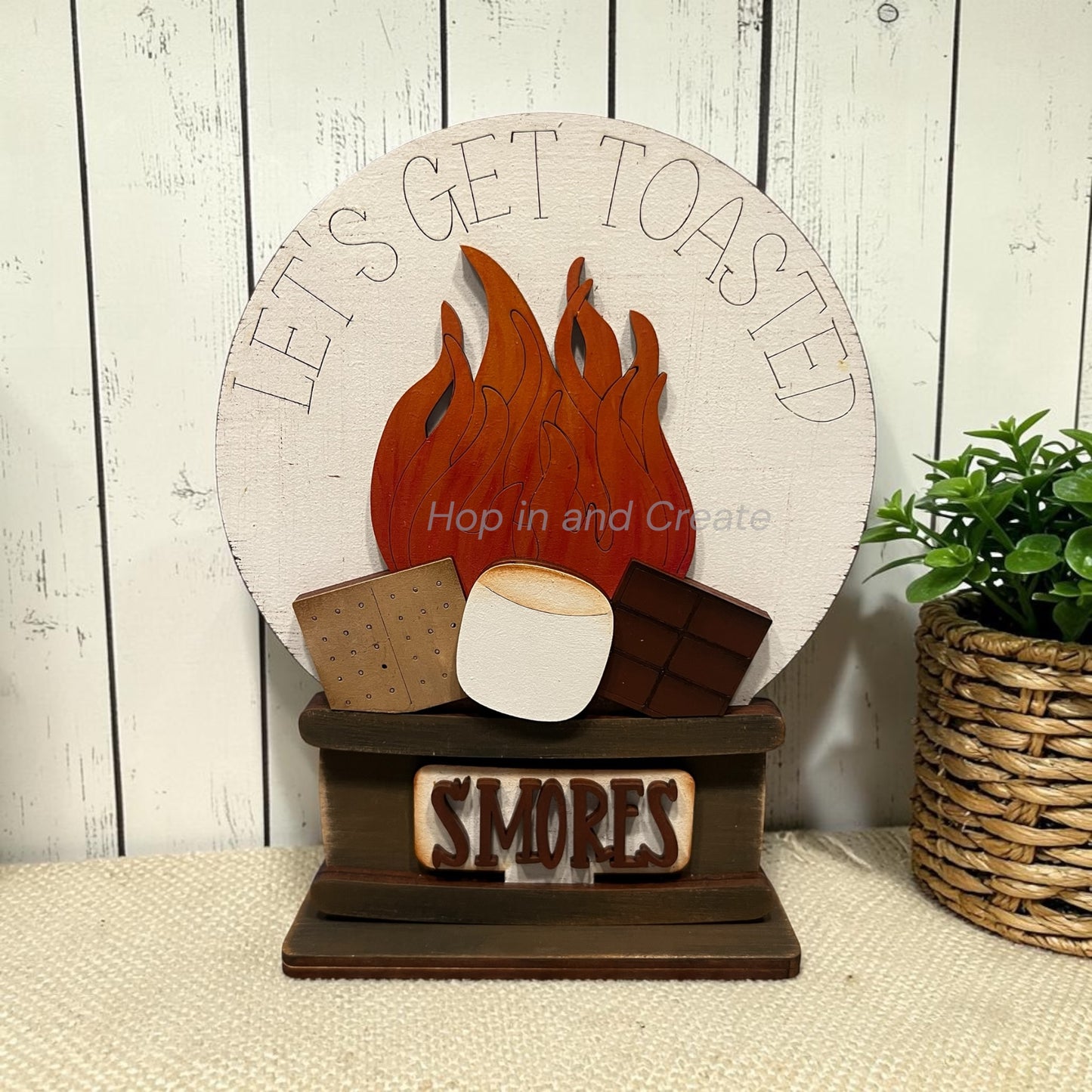 Campfire Smores Easel Insert