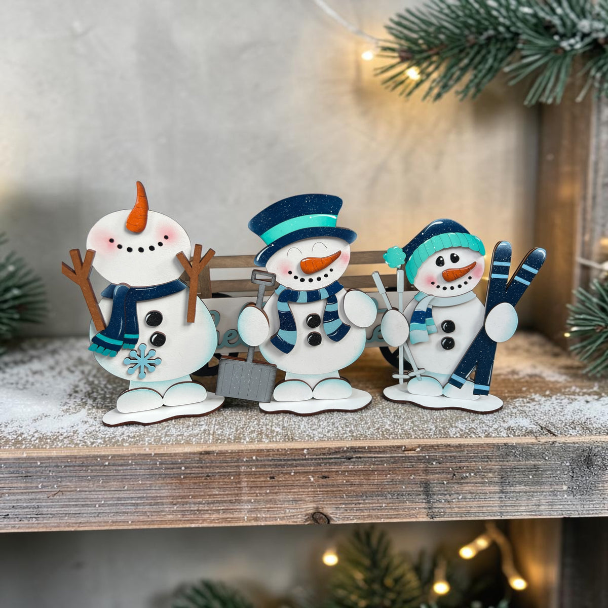 Snowman fun crate