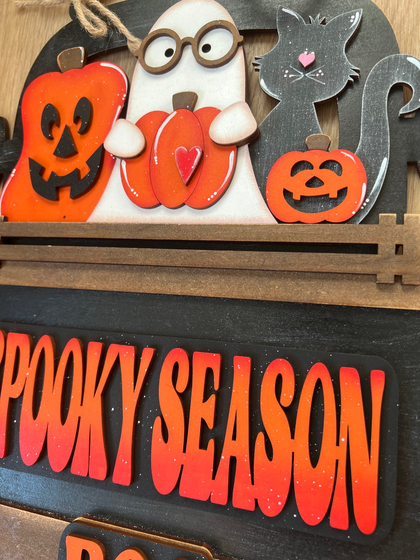 Halloween 4 (Spooky Season) Hanging Truck | Cutting Board