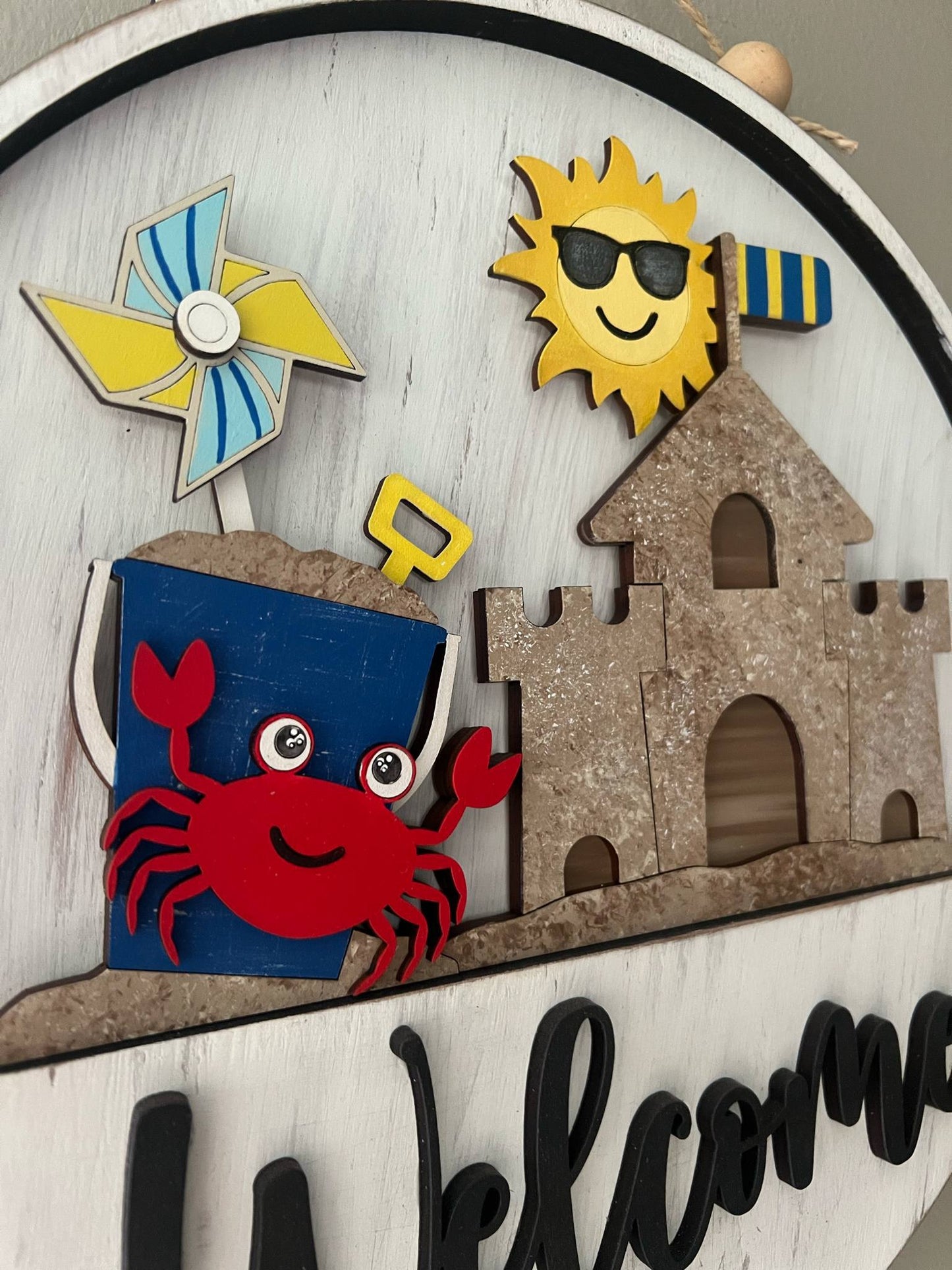 Summer Beach Welcome Sign