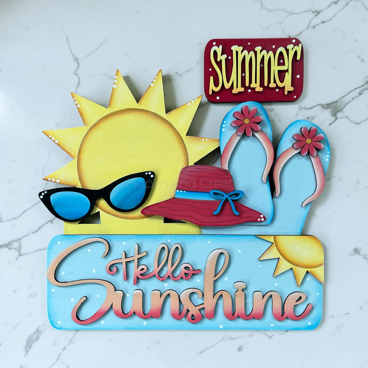 Summer Sunshine Hanging Truck | Cutting Board