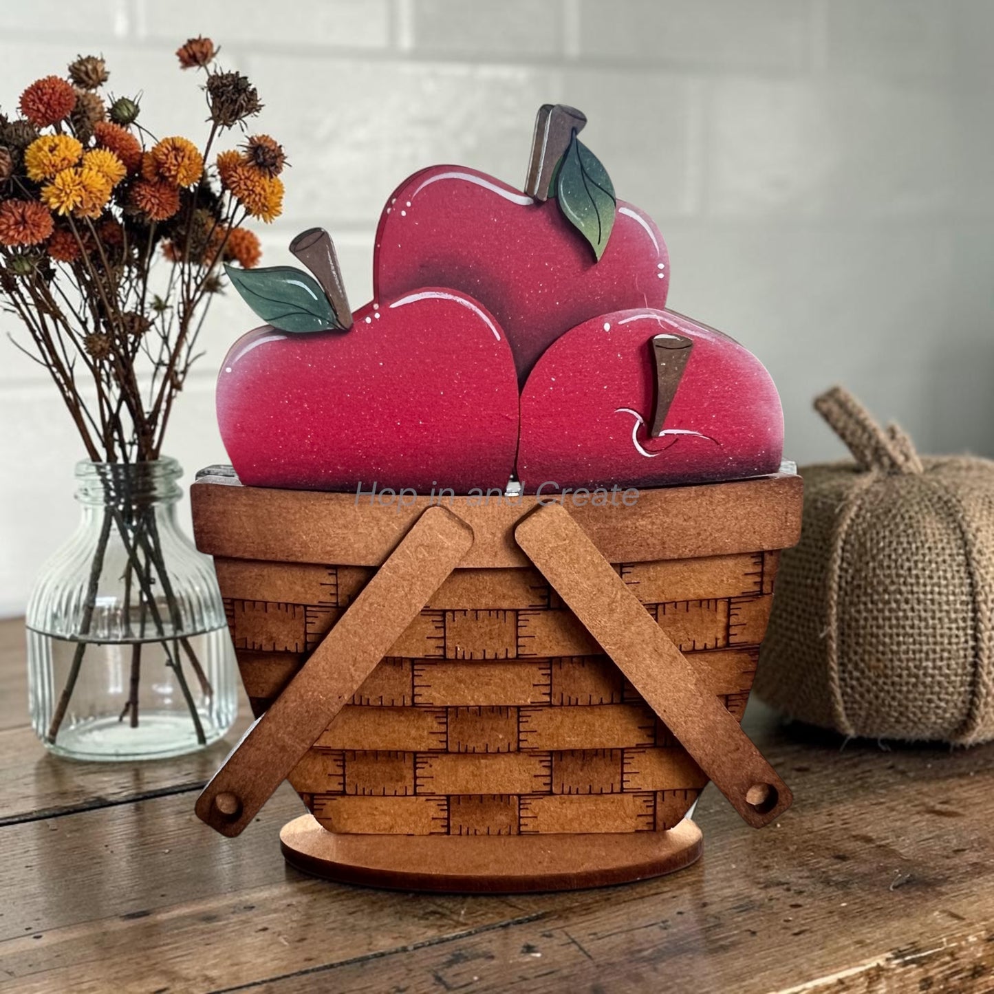 Fall Apple Mini Basket Insert