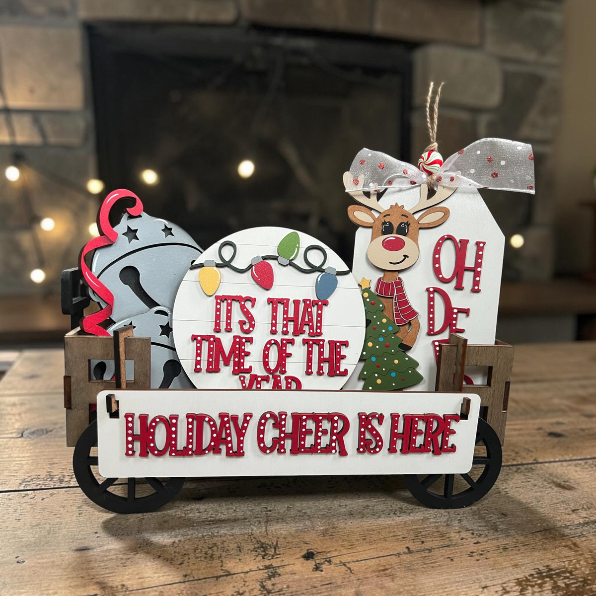 Reindeer Christmas Interchangeable Wagon