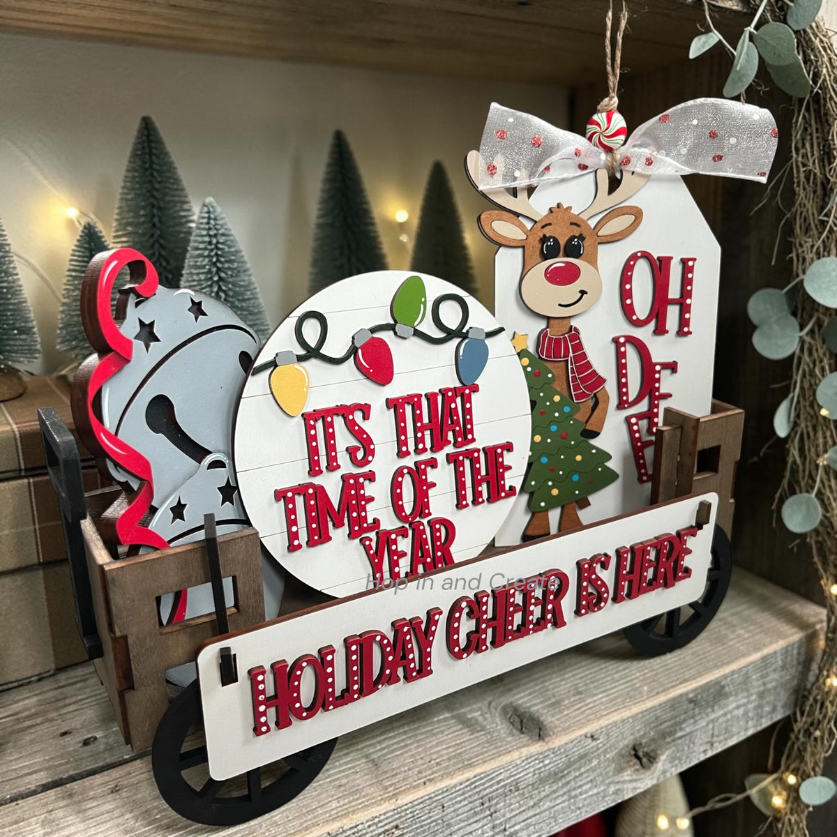Reindeer Christmas Interchangeable Wagon