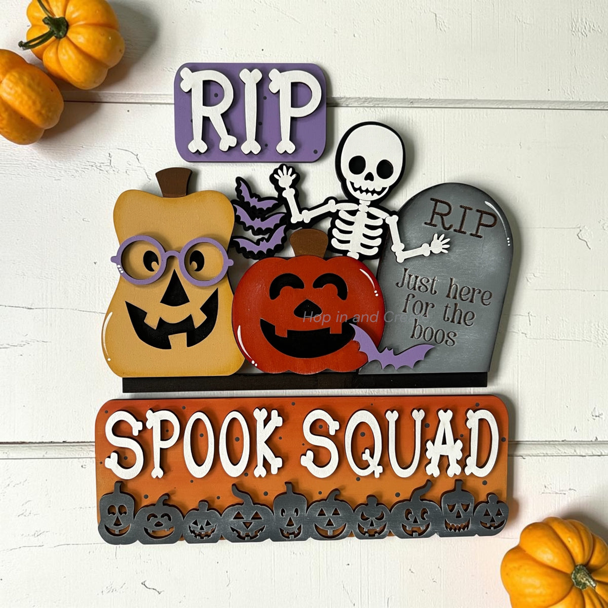 Halloween Skeleton Spook Squad Truck Insert | Interchangeable Truck Insert