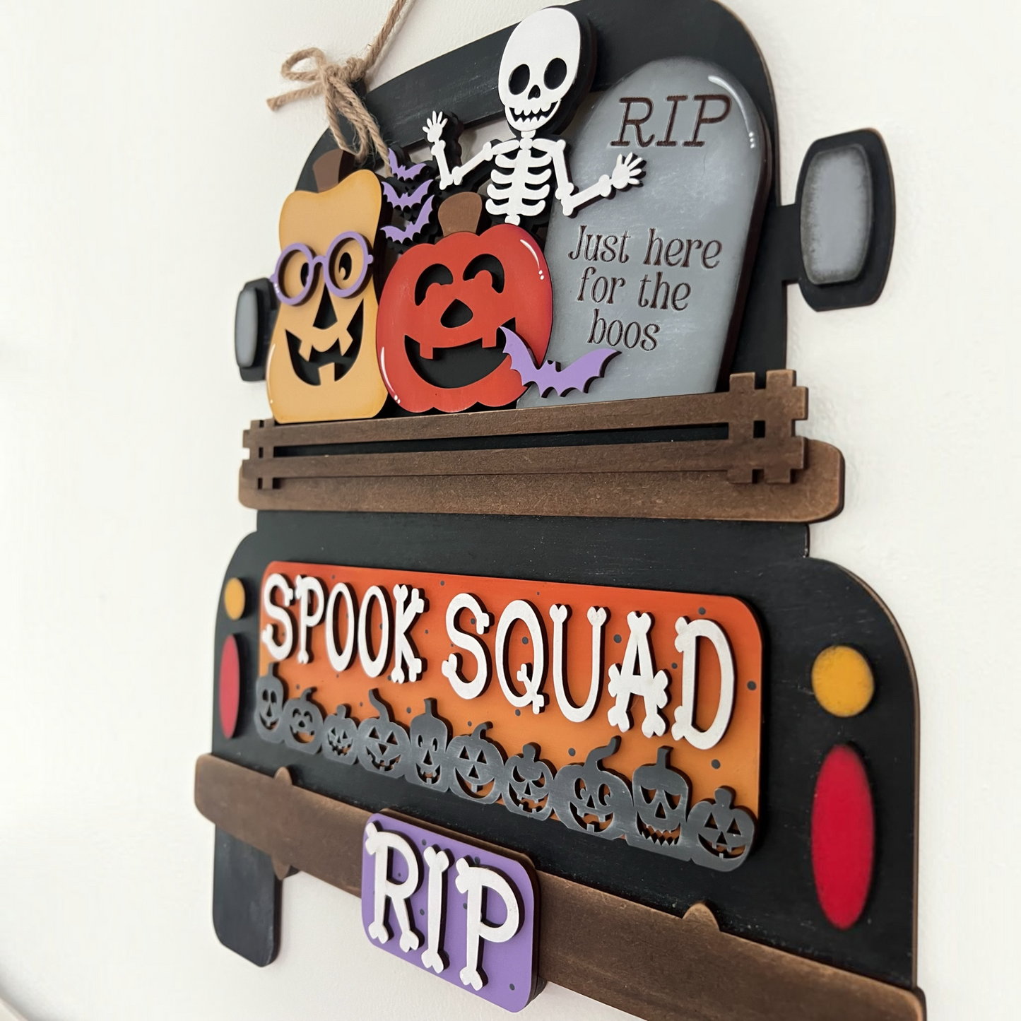 Halloween Skeleton Spook Squad Truck Insert | Interchangeable Truck Insert