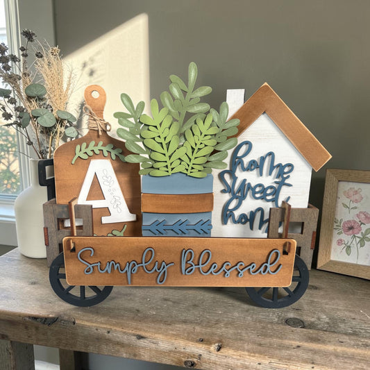 Simply Blessed Customizable Wagon Insert