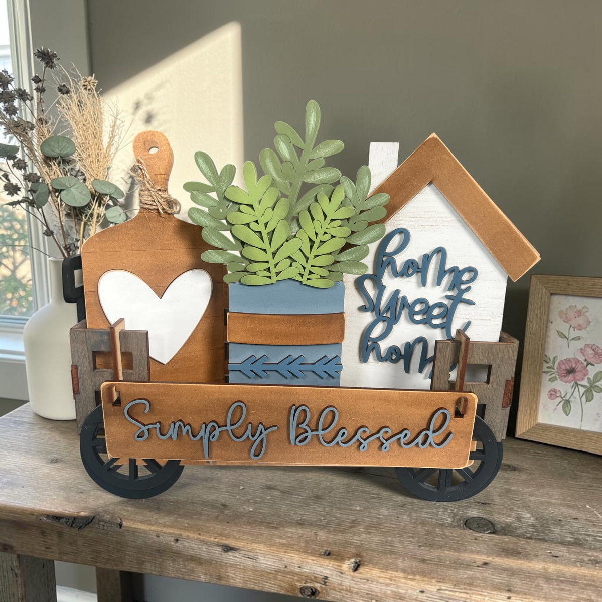 Simply Blessed Customizable Wagon Insert