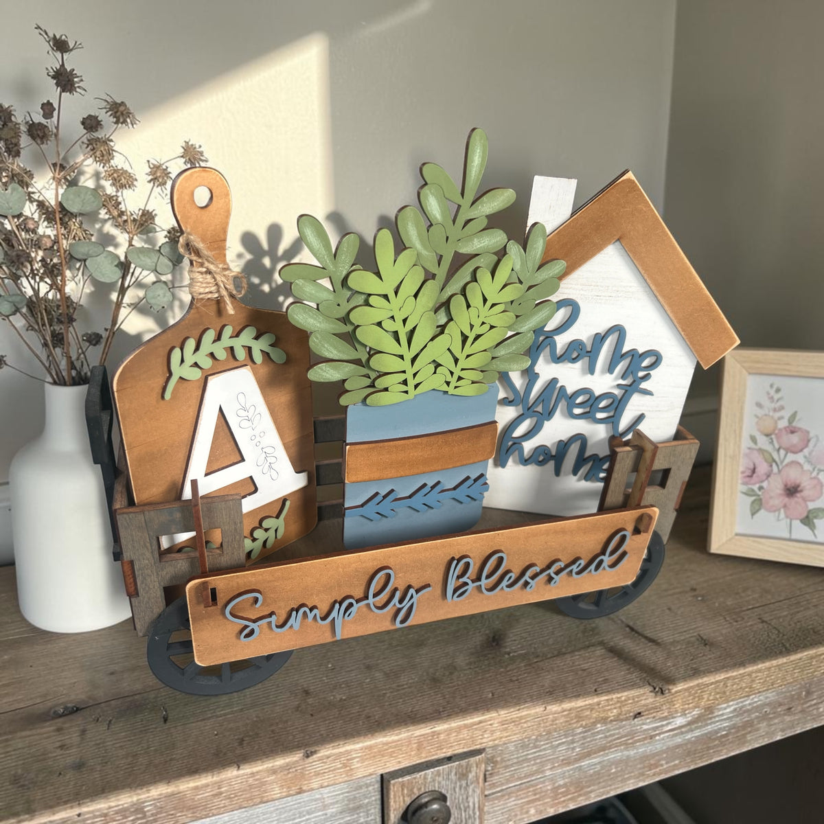 Simply Blessed Customizable Wagon Insert