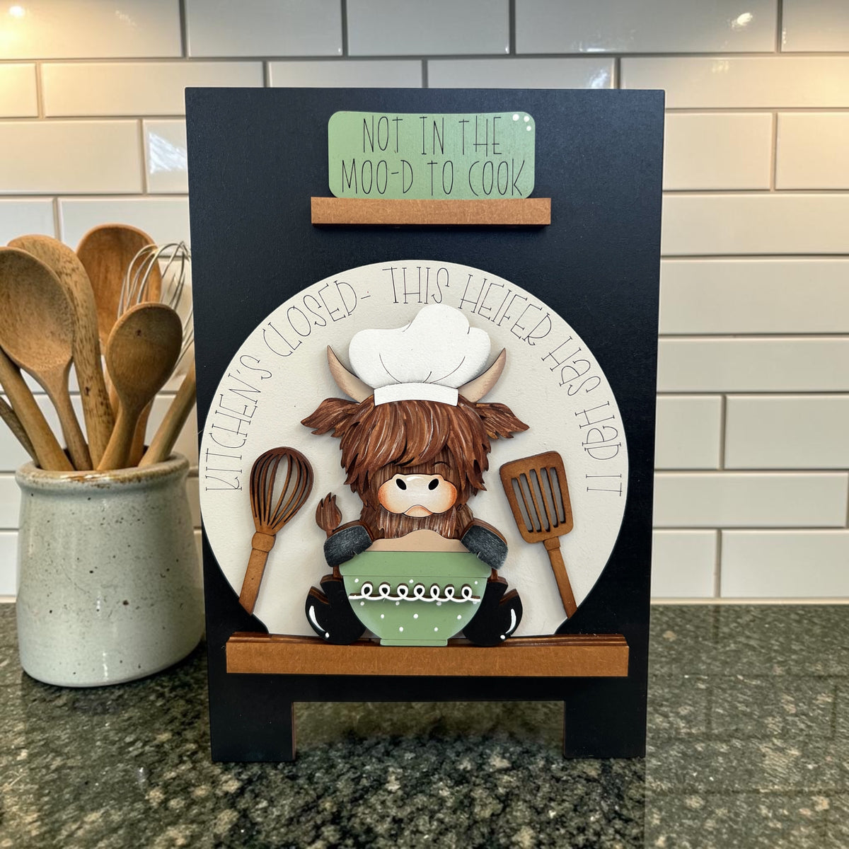Highland Cow Kitchen (Not in the Moo’d) Easel Insert