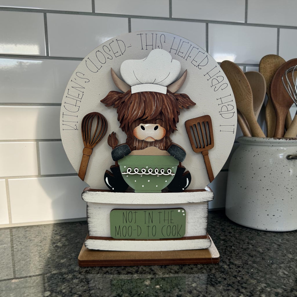 Highland Cow Kitchen (Not in the Moo’d) Easel Insert