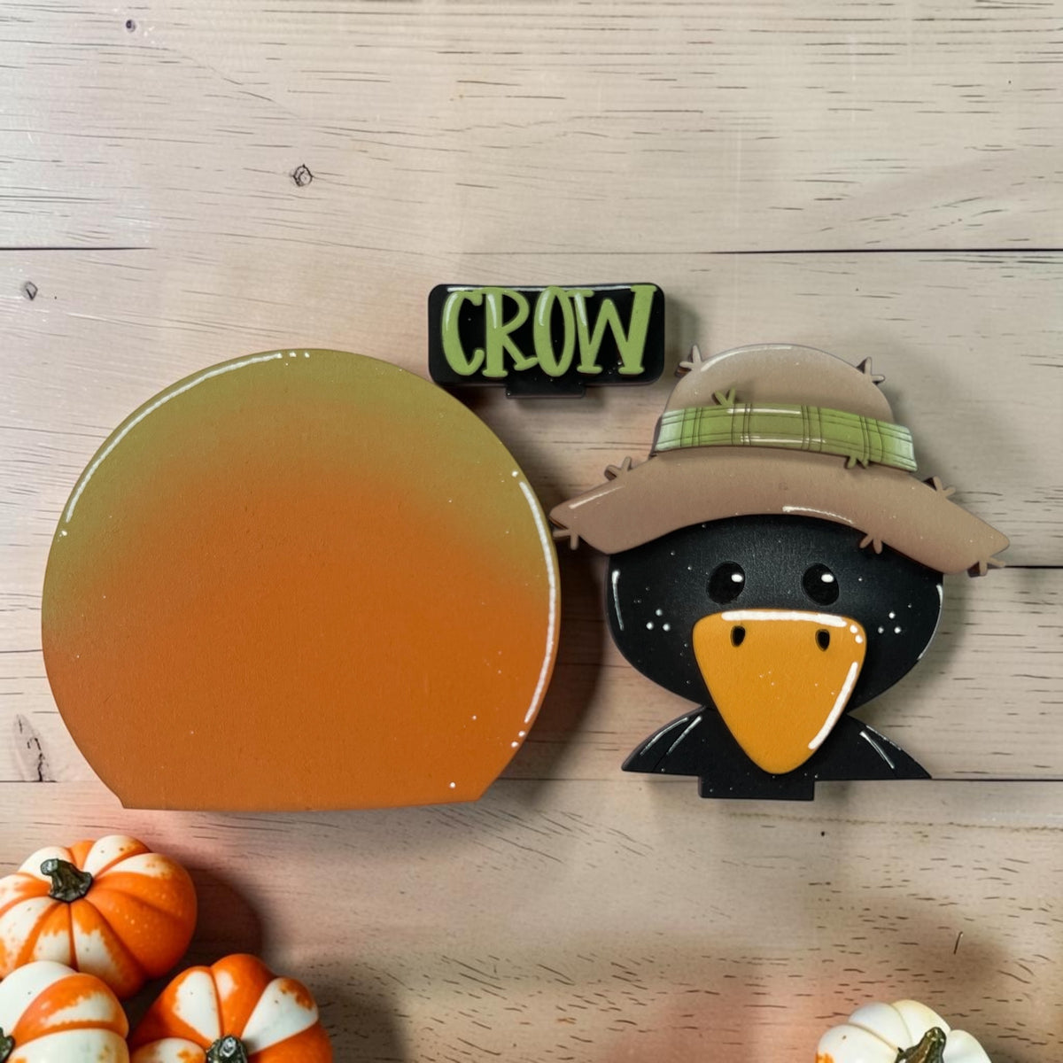 Crow Mini Snow Globe Insert – Fall Décor