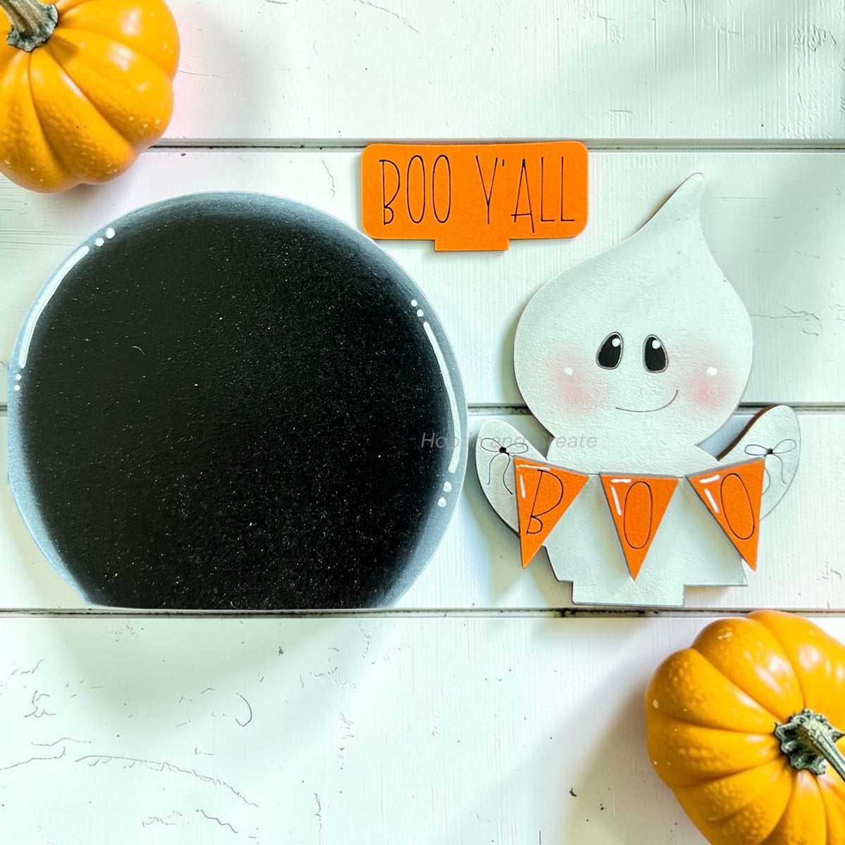 Boo Ghost Mini Snow Globe Insert – Halloween Décor