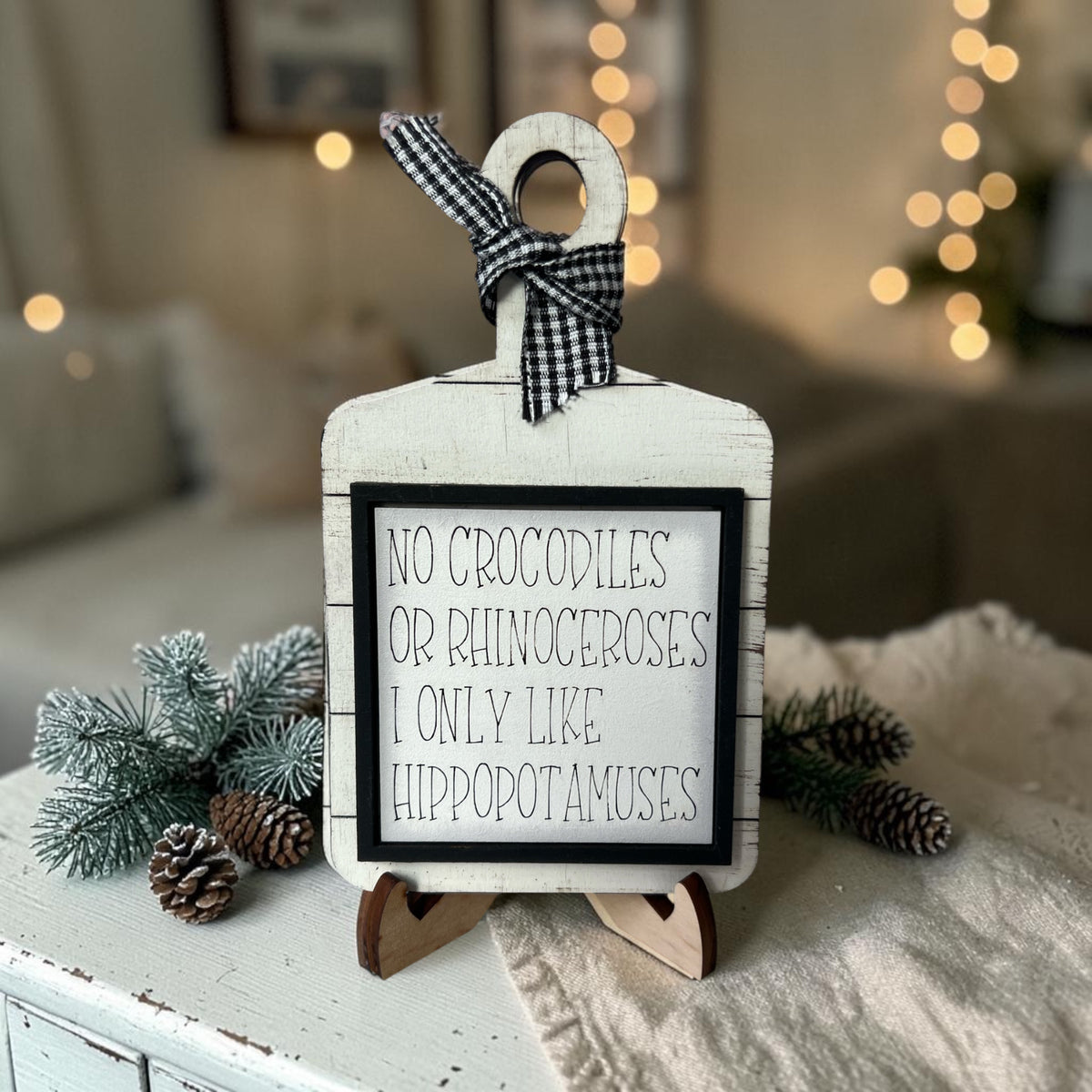 Christmas Hippo Mini Tiles