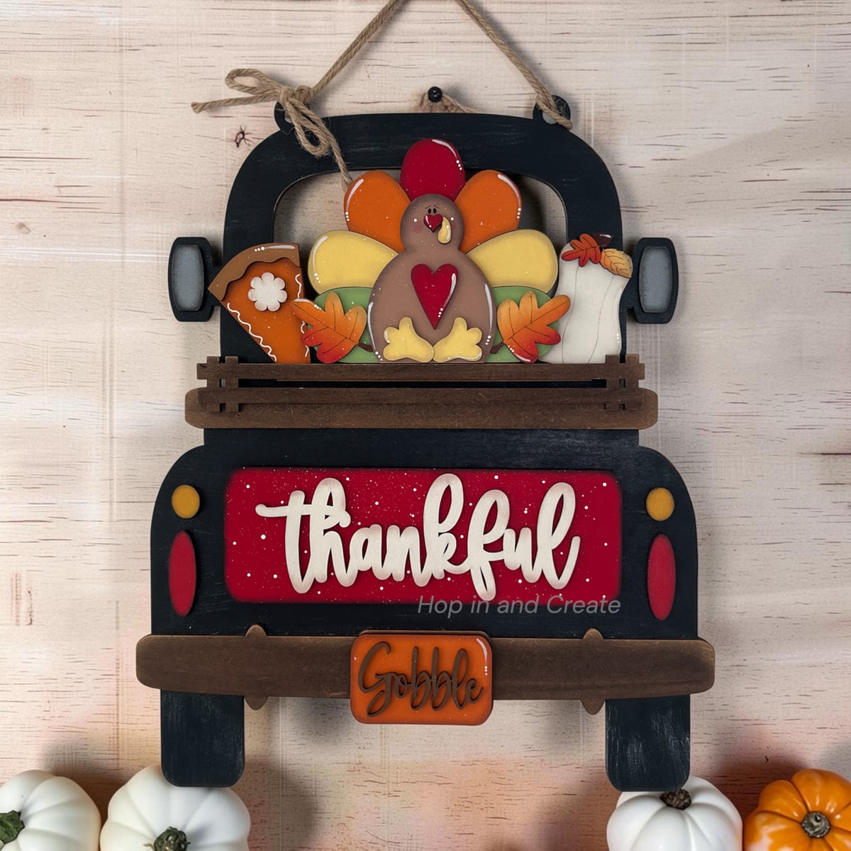 Thanksgiving Thankful Hanging Truck | Cutting Board