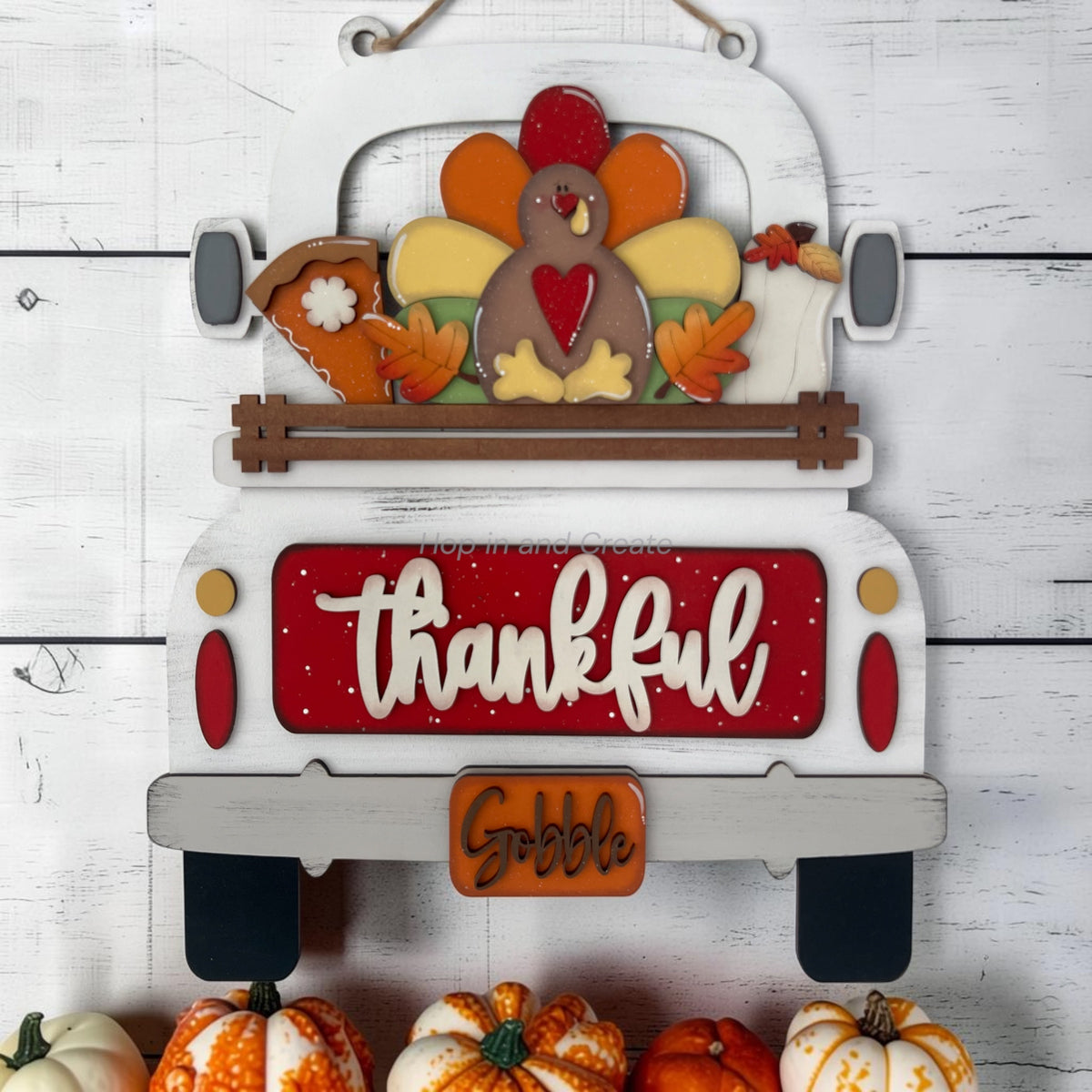 Thanksgiving Thankful Hanging Truck | Cutting Board