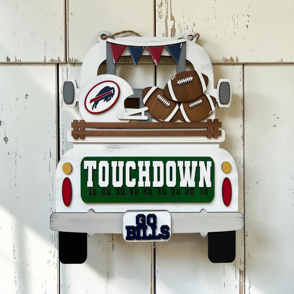 Bills Football Hanging Truck | Cutting Board