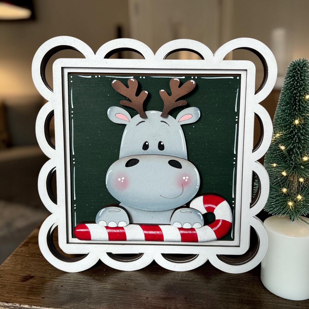Hippo Christmas Full Size Tiles