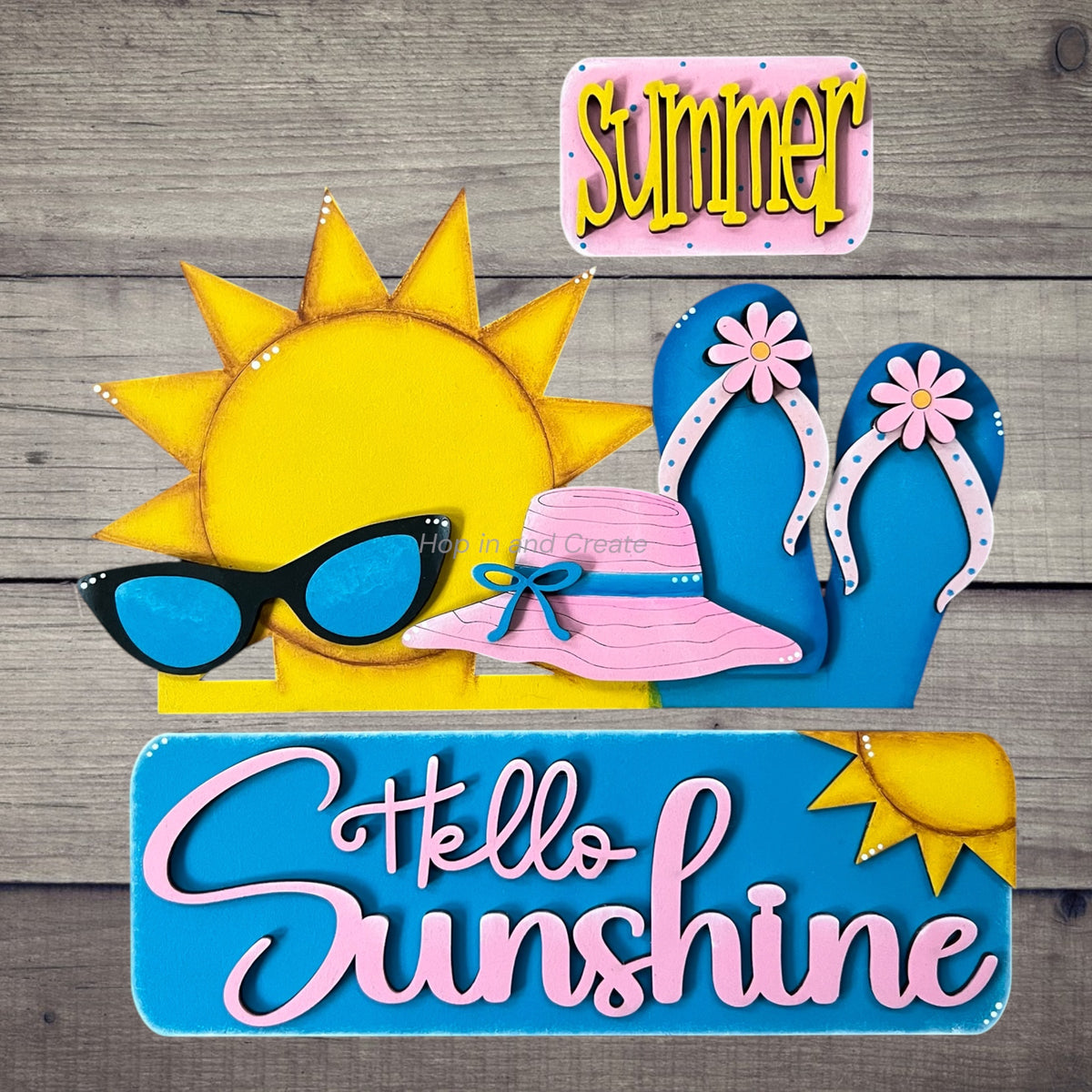 Summer Sunshine Hanging Truck | Cutting Board