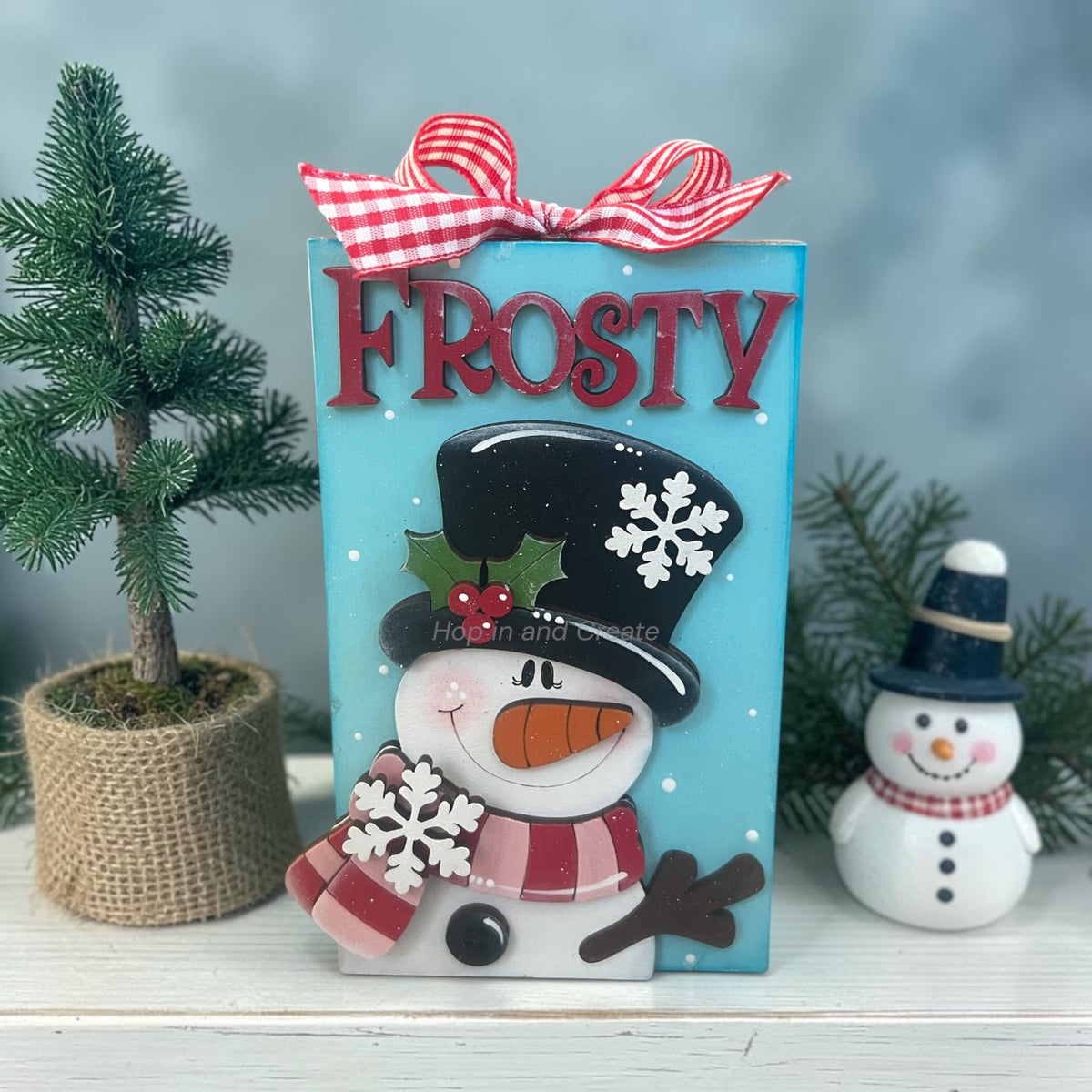 Frosty Snowman Chunky Shelf Sitter