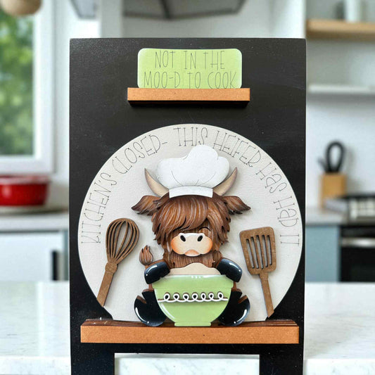 Highland Cow Kitchen (Not in the Moo’d) Easel Insert