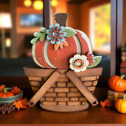 Fall Pumpkin Mini Basket Insert