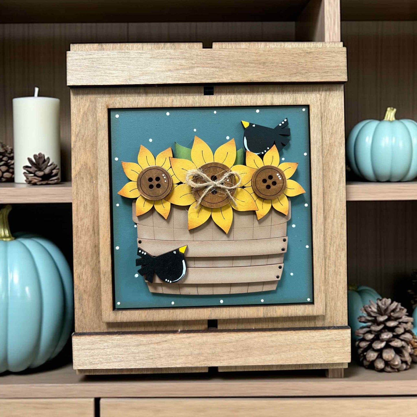 Fall 6 Sunflowers and Scarecrows Tiles