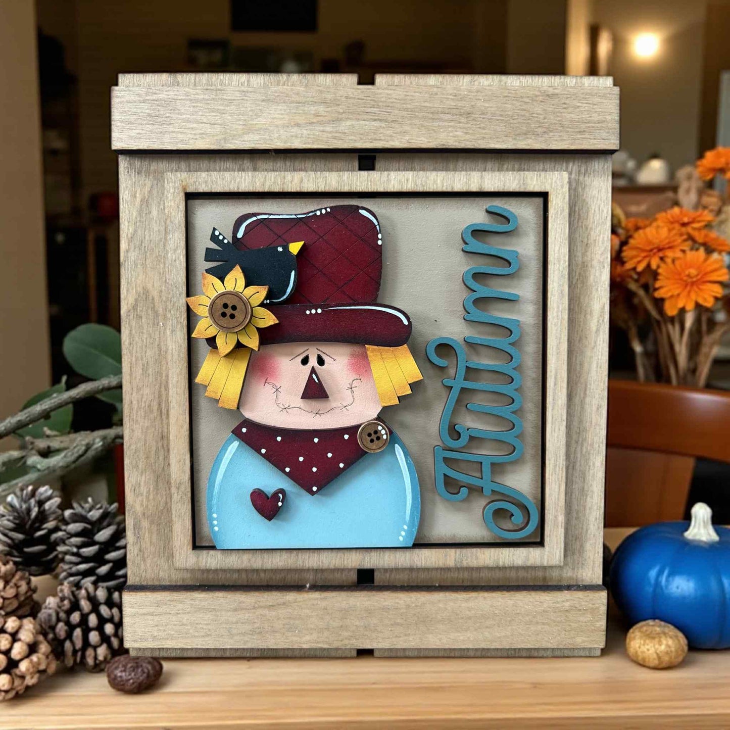 Fall 6 Sunflowers and Scarecrows Tiles