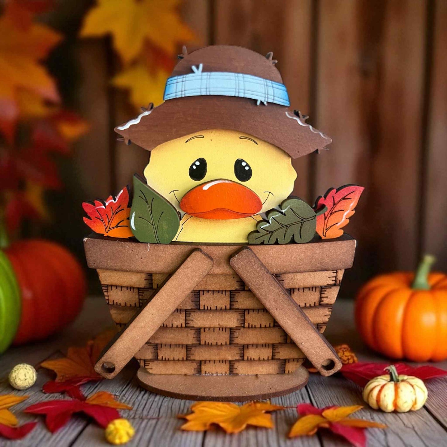 Fall Duck Mini Basket Insert