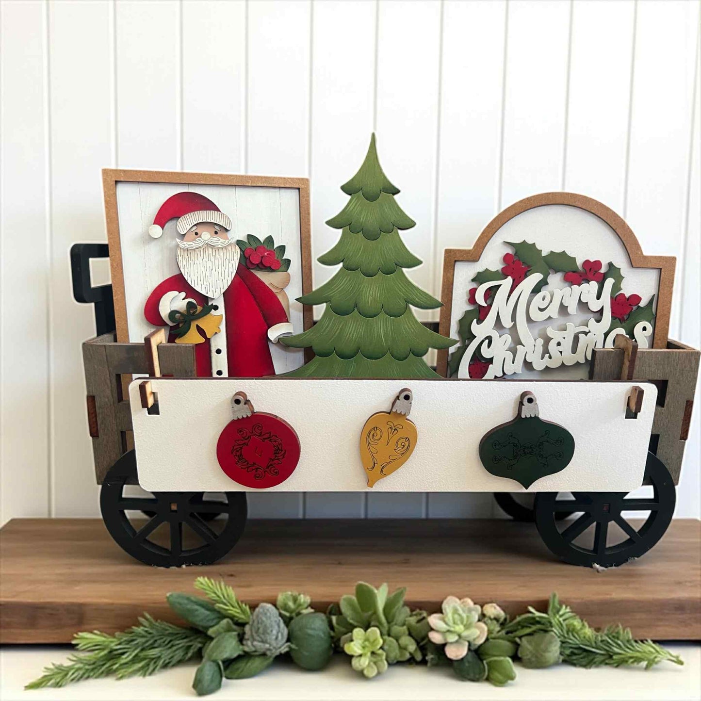 Christmas (Lights Plaque) Crate